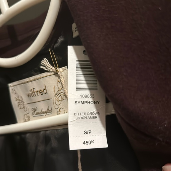 NWT Aritzia symphony coat S Bitter Brown - Picture 10 of 12